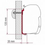 FIAMMAサイドオーニングF45S 本体/汎用取付ブラケット
